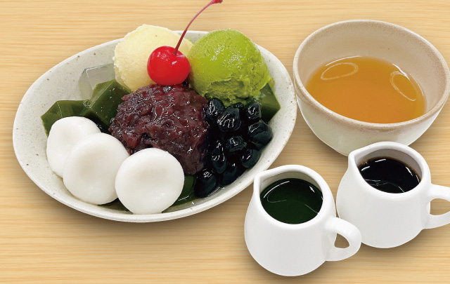 抹茶あんみつ