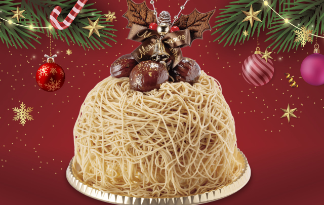 クリスマスモンブランケーキ