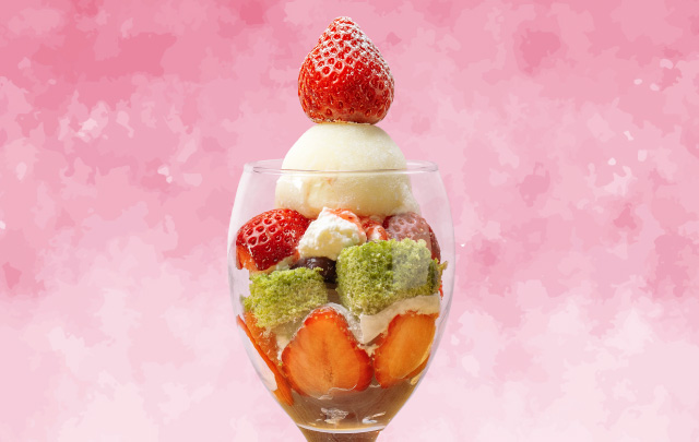 いちご大福パフェ